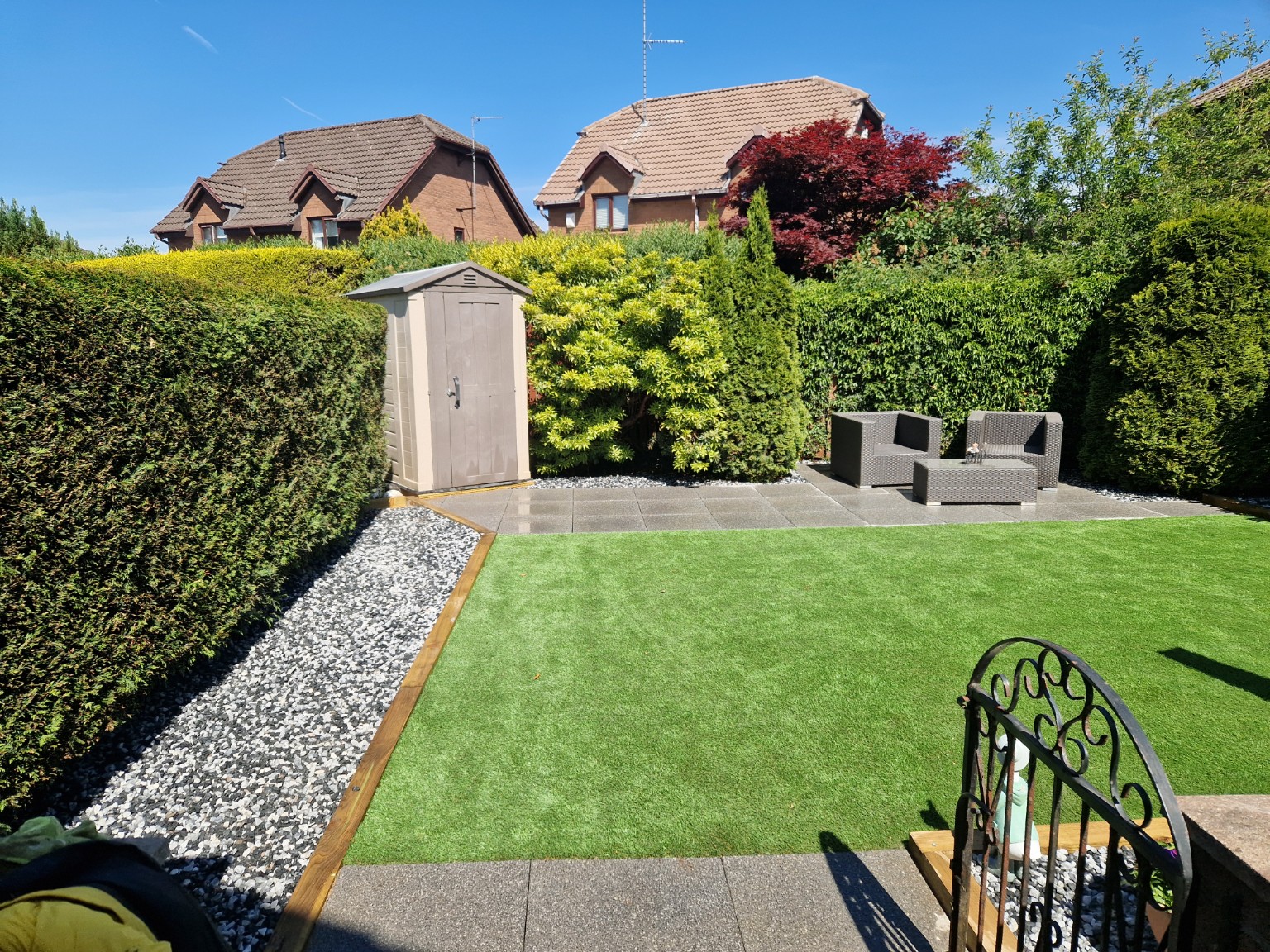 After landscaping